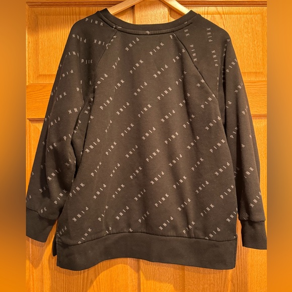 Victoria's Secret PINK Black Sweatshirt - Picture 5 of 7